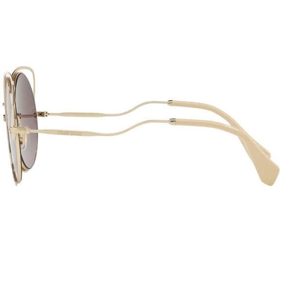 Miu Miu Sunglasses Pale Gold Peach - Picture 4 of 5